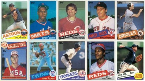 1985 topps baseball cards|most valuable baseball cards 1985.